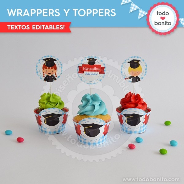 toppers grande, Etiquetas del producto