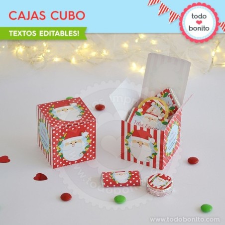 Carita de Santa: cajitas cubo