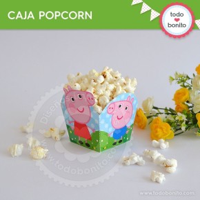 Cerdita: caja popcorn para...