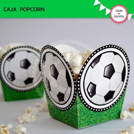 Fútbol: Caja popcorn "pelota"