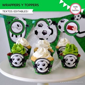 Fútbol: wrappers y toppers...