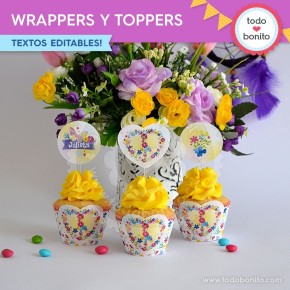 Amor y Paz: wrappers y toppers