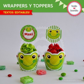 Sapo: wrappers y toppers...