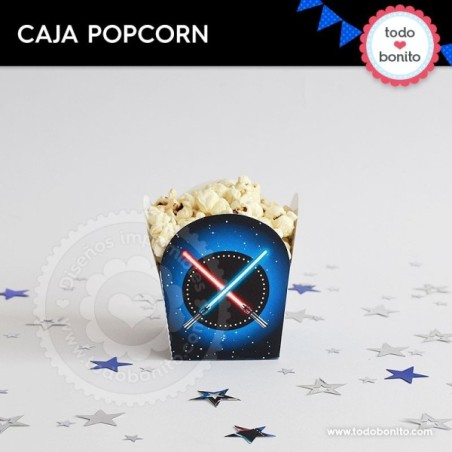 Star Wars: caja popcorn para imprimir