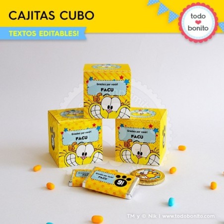 Gaturro: cajas cubo para...