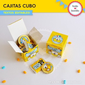 Gaturro: cajas cubo para...