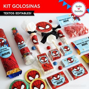 Hombre Araña: kit etiquetas...