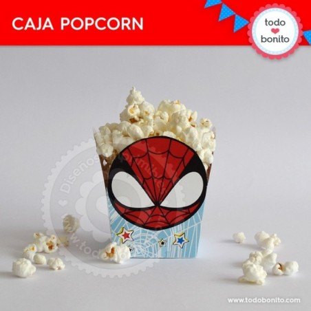 Hombre Araña: caja popcorn...