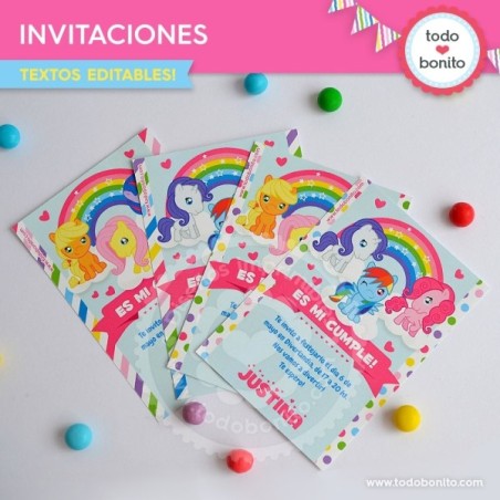 Pony: invitación imprimible...