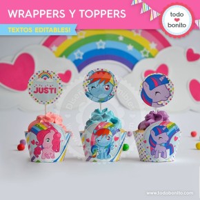 Pony: wrappers y toppers