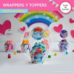 Pony: wrappers y toppers