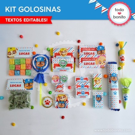 Paw-Patrol: kit etiquetas...