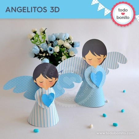 Alitas celeste: angelitos 3D