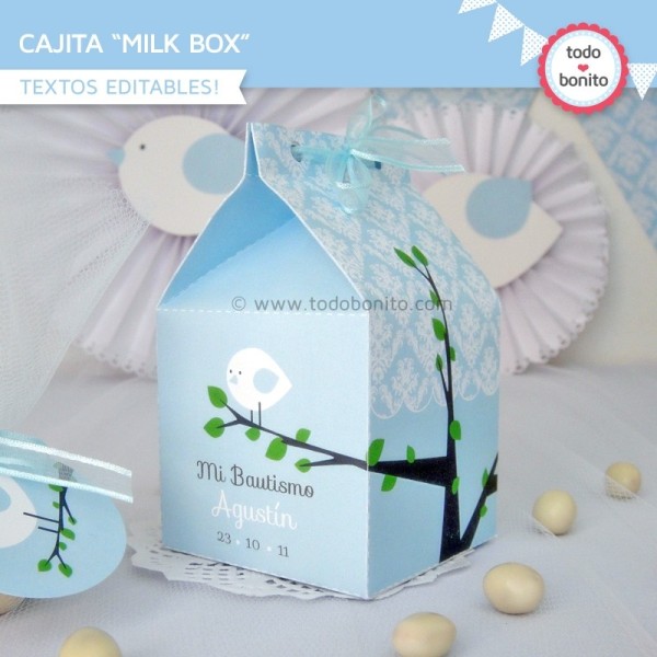 Pajarito bebé celeste: milbox