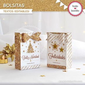 Navidad glitter dorado:...