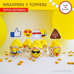 Emojis: wrappers y toppers