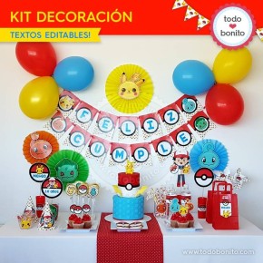 Pokémon: kit decoración