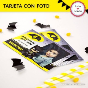 Batman: tarjeta con foto