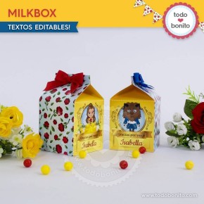 La Bella y la Bestia: milkbox