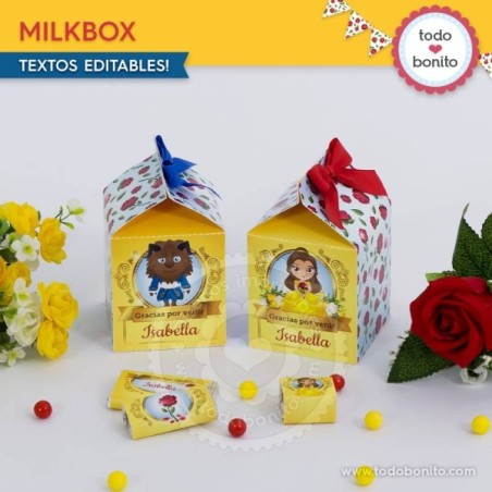 La Bella y la Bestia: milkbox