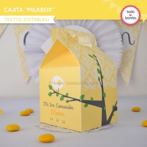 Pajarito amarillo: milkbox
