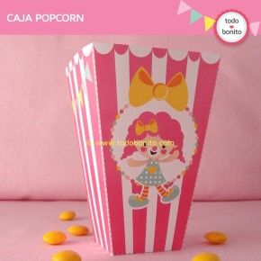 Circo niñas: Caja popcorn para imprimir