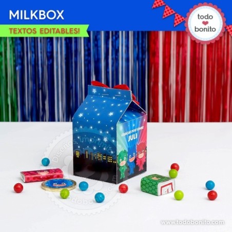 Heroes en Pijamas: cajita milkbox