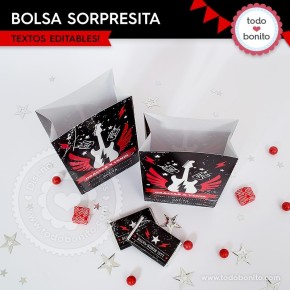 Rock: bolsa sorpresita para imprimir