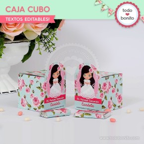 Primera Comunión modelo Candela: cajita cubo