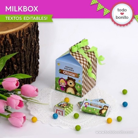 Masha y el Oso: caja milkbox