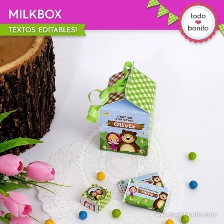 Masha y el Oso: caja milkbox