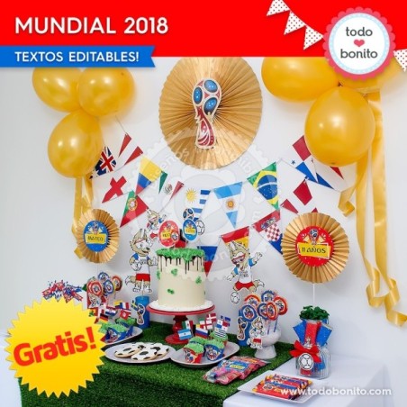 *GRATIS * Kit imprimible Mundial 2018