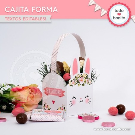 Conejita: cajita con forma