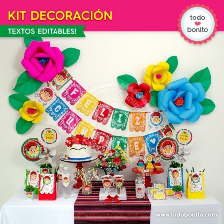 Frida: kit imprimible decoración