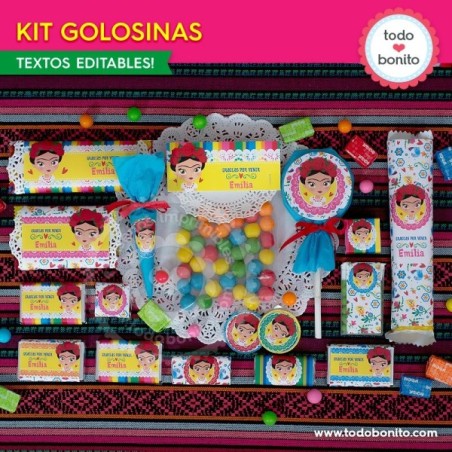 Frida: kit etiquetas de golosinas