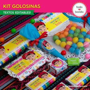 Frida: kit etiquetas de golosinas