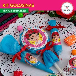 Frida: kit etiquetas de golosinas