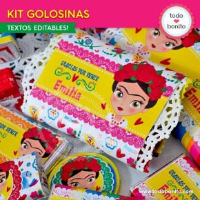 Frida: kit etiquetas de golosinas