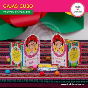 Frida: cajita cubo