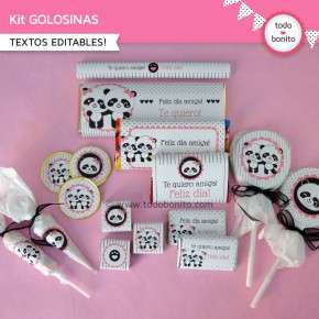 Pandita: kit etiquetas de golosinas