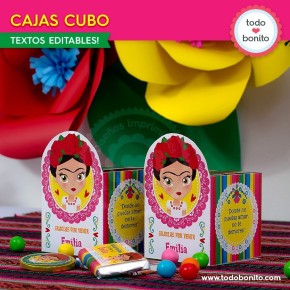 Frida: cajita cubo