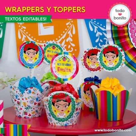 Frida: wrappers y toppers