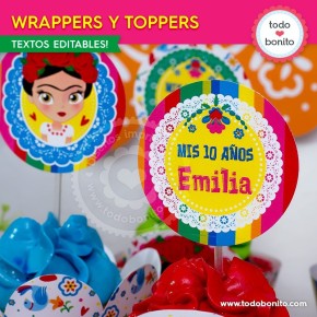 Frida: wrappers y toppers