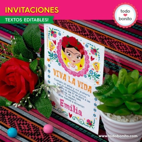 Frida: tarjeta invitación