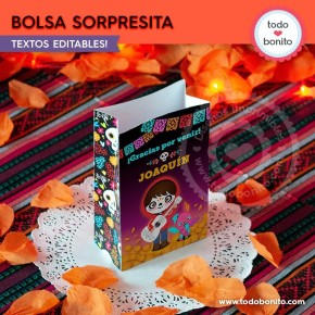 Coco: bolsas sorpresita para imprimir