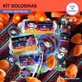 Coco: kit etiquetas de golosinas