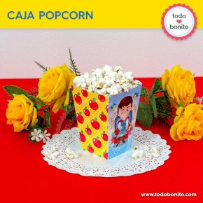 Blanca Nieves: caja popcorn para imprimir