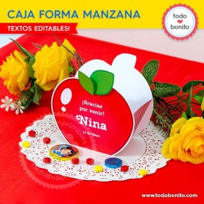 Blanca Nieves: caja manzana