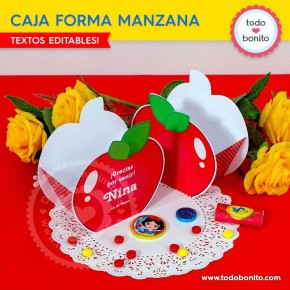 Blanca Nieves: caja manzana