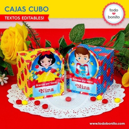 Blanca Nieves: cajas cubo